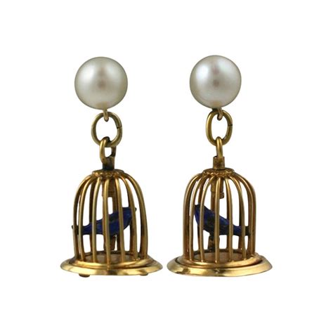 large birdcage earrings